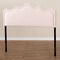 Baxton Studio Nadeen Light Pink Velvet Upholstered Queen Size Headboard 156-9341 - alternate 2